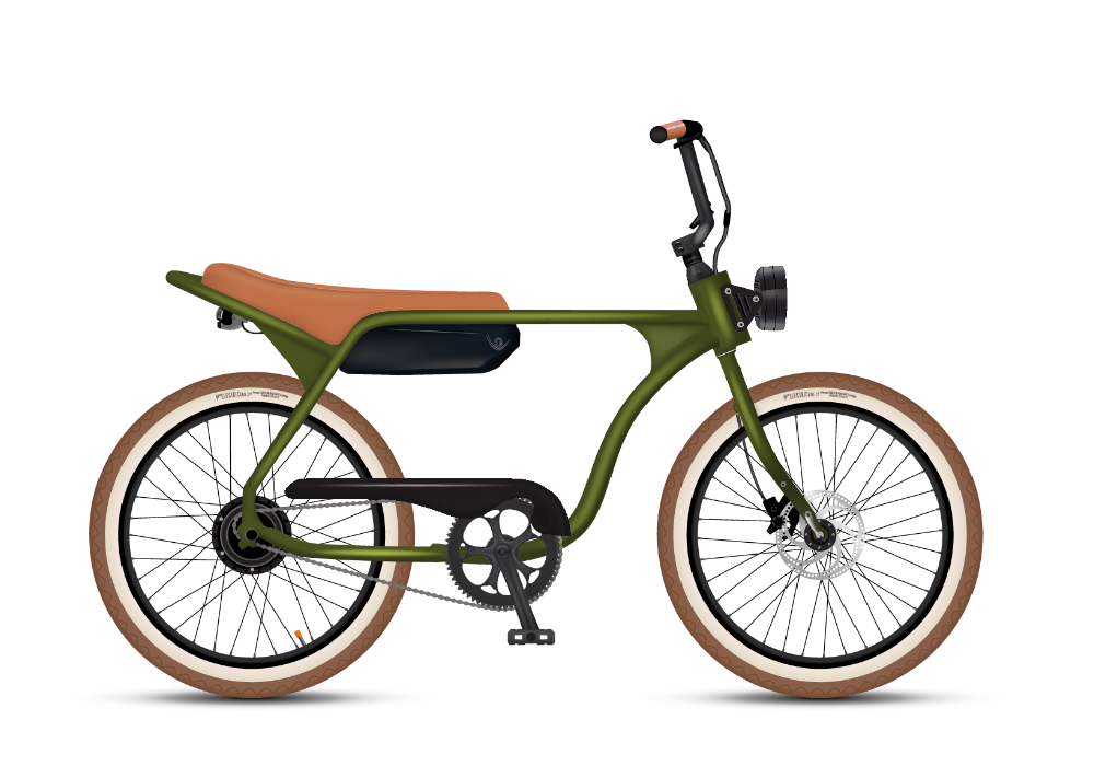 Model J E-bike - Army Green